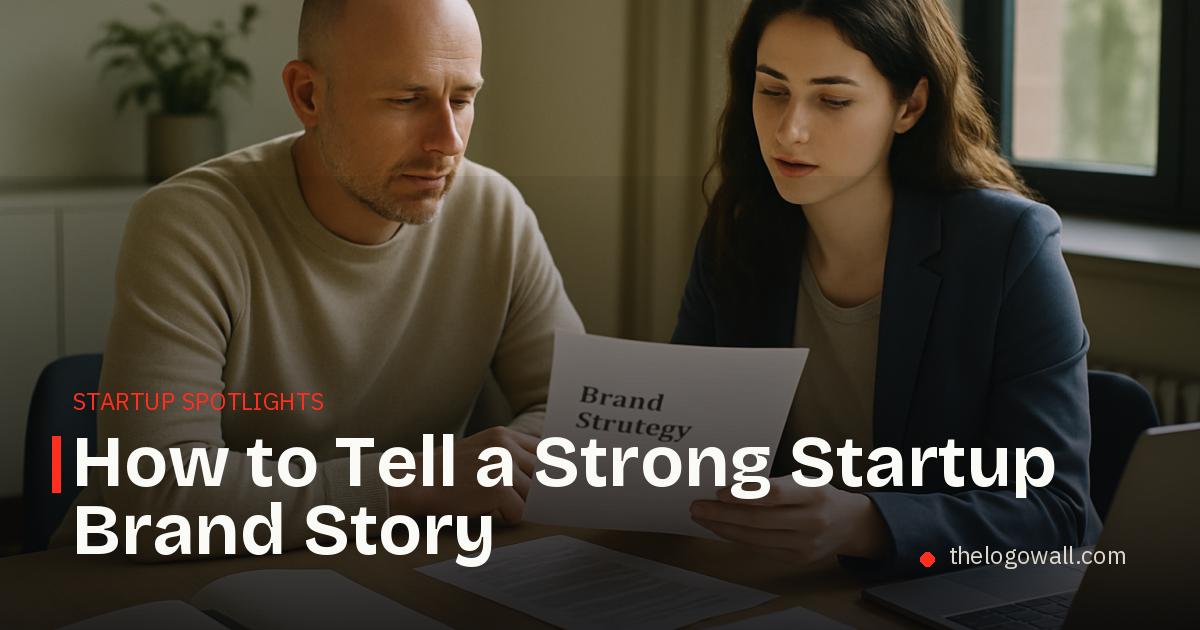 Founders reviewing a brand strategy deck at a sunlit office table