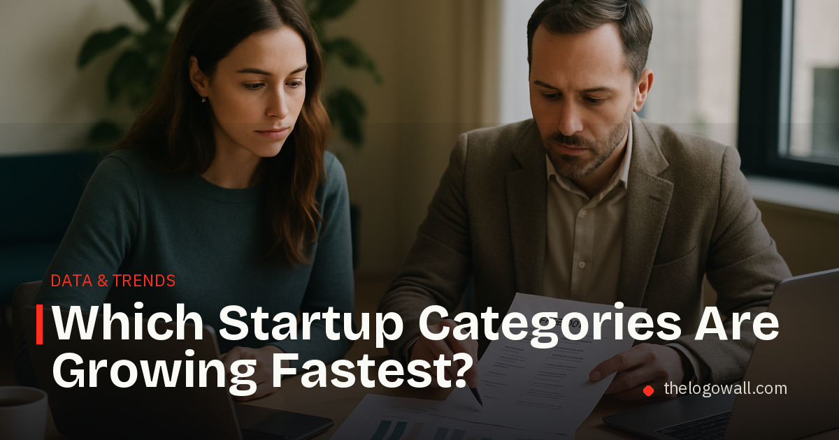 Founders reviewing category growth charts in a bright modern office