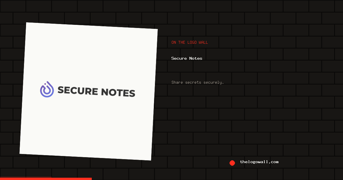 Secure Notes - Encrypted Sharing | The Logo Wall